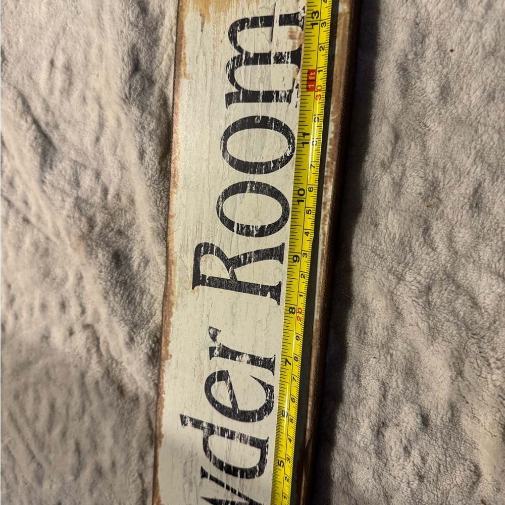 Rustic Powder Room Sign - Picture 2 of 3